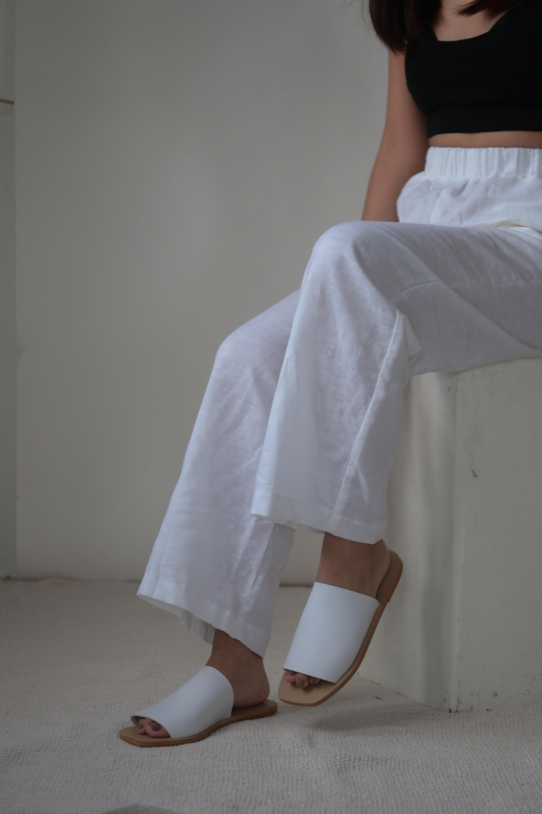 The Mira Sandal White - KEES COLLECTION
