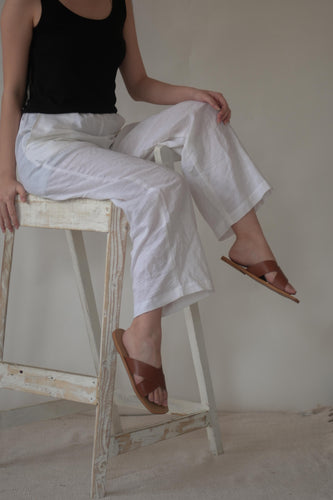 The Evia Sandal Brown - KEES COLLECTION