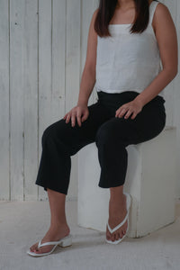 The Flipa Heels White - KEES COLLECTION