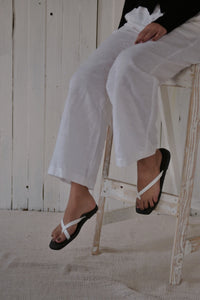 The Luna Sandal White - KEES COLLECTION