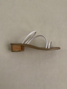 The Zora Heels White - KEES COLLECTION